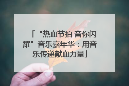 “热血节拍 音你闪耀”音乐嘉年华：用音乐传递献血力量