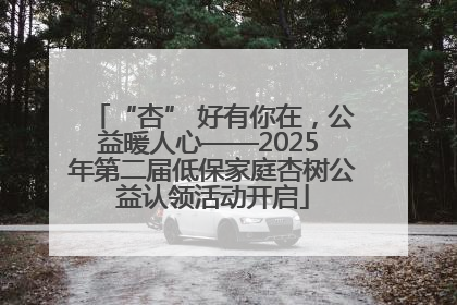 “杏” 好有你在，公益暖人心——2025 年第二届低保家庭杏树公益认领活动开启
