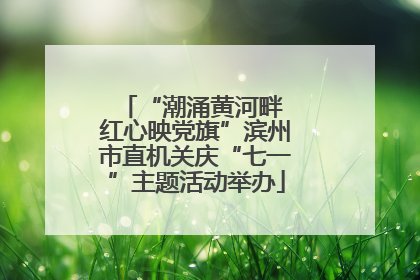 “潮涌黄河畔 红心映党旗”滨州市直机关庆“七一”主题活动举办