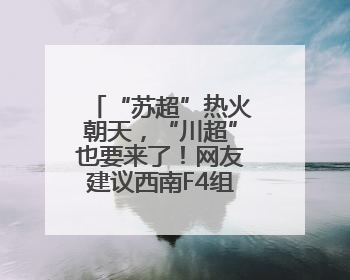 “苏超”热火朝天，“川超”也要来了！网友建议西南F4组建西甲联赛！