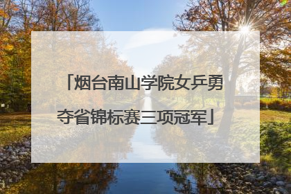 烟台南山学院女乒勇夺省锦标赛三项冠军