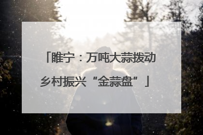 睢宁：万吨大蒜拨动乡村振兴“金蒜盘”