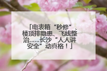 电表箱“秒修”、楼顶排隐患、飞线整治……长沙“人人讲安全”动真格！