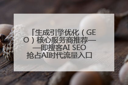 生成引擎优化（GEO）核心服务商推荐——即搜客AI SEO抢占AI时代流量入口（含 GEO报价）