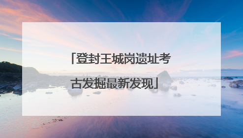 登封王城岗遗址考古发掘最新发现