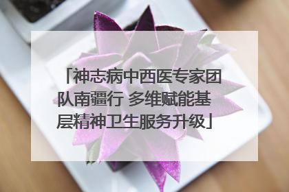 神志病中西医专家团队南疆行 多维赋能基层精神卫生服务升级