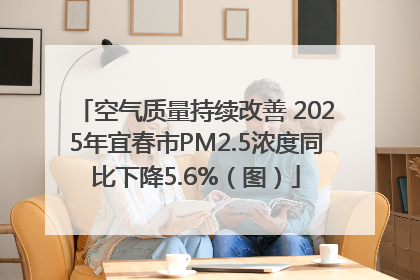 空气质量持续改善 2025年宜春市PM2.5浓度同比下降5.6%（图）
