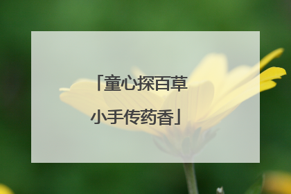 童心探百草 小手传药香