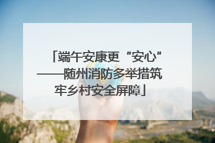 端午安康更“安心”——随州消防多举措筑牢乡村安全屏障