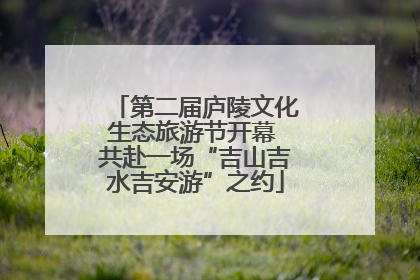 第二届庐陵文化生态旅游节开幕 共赴一场“吉山吉水吉安游”之约