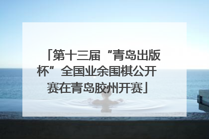 第十三届“青岛出版杯”全国业余围棋公开赛在青岛胶州开赛