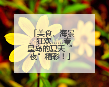 美食、海景、狂欢……秦皇岛的夏天“夜”精彩！