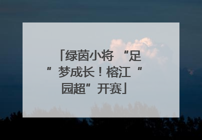 绿茵小将 “足”梦成长！榕江“园超”开赛