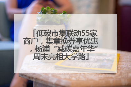低碳市集联动55家商户，集章换券享优惠，杨浦“减碳嘉年华”周末亮相大学路