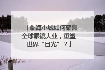 临海小城如何聚焦全球眼镜大业，重塑世界“目光”？