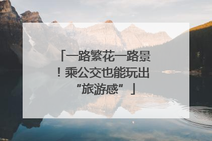 一路繁花一路景！乘公交也能玩出“旅游感”