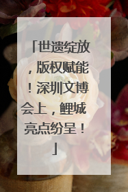 世遗绽放，版权赋能！深圳文博会上，鲤城亮点纷呈！