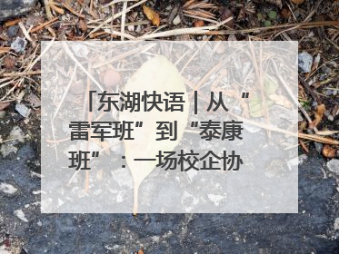 东湖快语｜从“雷军班”到“泰康班”：一场校企协同的“接力赛”