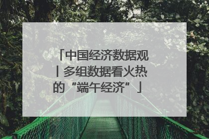 中国经济数据观丨多组数据看火热的“端午经济”