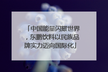 中国能量闪耀世界，东鹏饮料以民族品牌实力迈向国际化