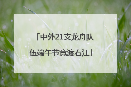 中外21支龙舟队伍端午节竞渡右江