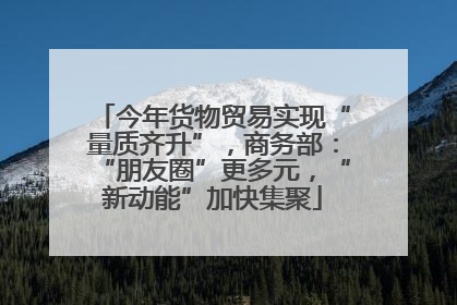 今年货物贸易实现“量质齐升”，商务部：“朋友圈”更多元，“新动能”加快集聚