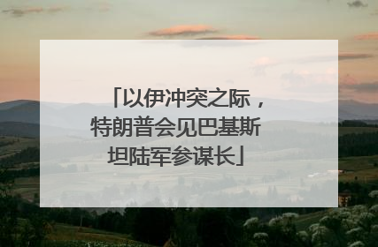 以伊冲突之际，特朗普会见巴基斯坦陆军参谋长