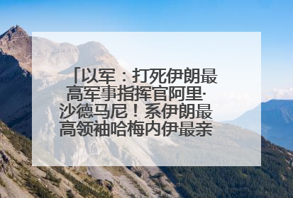 以军：打死伊朗最高军事指挥官阿里·沙德马尼！系伊朗最高领袖哈梅内伊最亲密的人之一