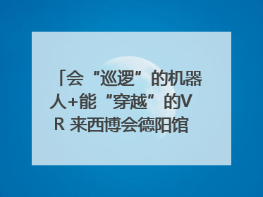 会“巡逻”的机器人+能“穿越”的VR 来西博会德阳馆感受古蜀文明与现代智造的时空对话｜西博视界