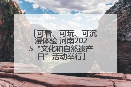 可看、可玩、可沉浸体验 河南2025“文化和自然遗产日”活动举行