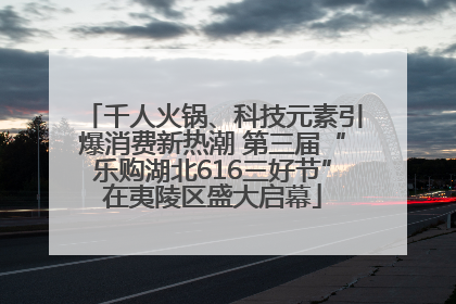 千人火锅、科技元素引爆消费新热潮 第三届“乐购湖北616三好节”在夷陵区盛大启幕