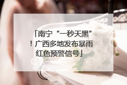 南宁“一秒天黑”！广西多地发布暴雨红色预警信号
