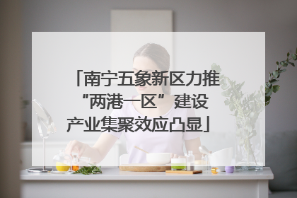 南宁五象新区力推“两港一区”建设 产业集聚效应凸显