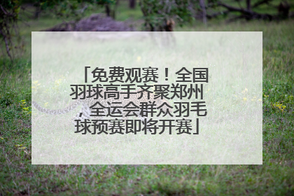 免费观赛！全国羽球高手齐聚郑州，全运会群众羽毛球预赛即将开赛