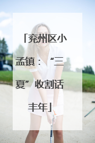 兖州区小孟镇：“三夏”收割话丰年