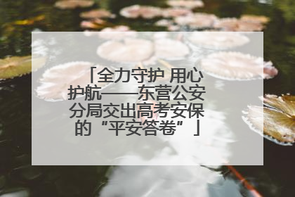 全力守护 用心护航——东营公安分局交出高考安保的“平安答卷”