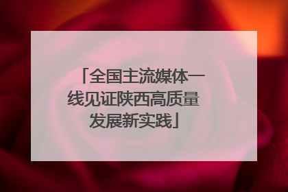 全国主流媒体一线见证陕西高质量发展新实践