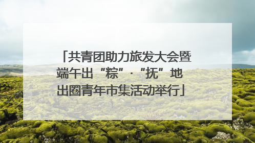 共青团助力旅发大会暨端午出“粽”·“抚”地出圈青年市集活动举行