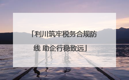 利川筑牢税务合规防线 助企行稳致远