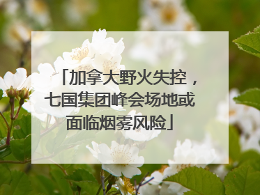 加拿大野火失控，七国集团峰会场地或面临烟雾风险