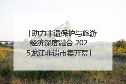 助力非遗保护与旅游经济深度融合 2025龙江非遗市集开幕