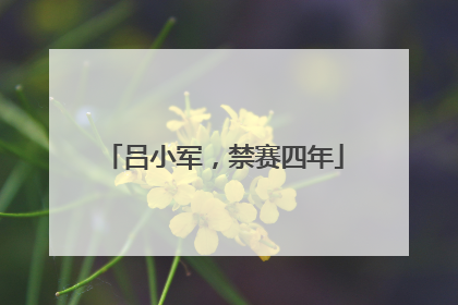 吕小军，禁赛四年