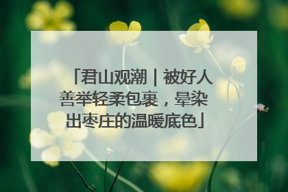 君山观潮｜被好人善举轻柔包裹，晕染出枣庄的温暖底色