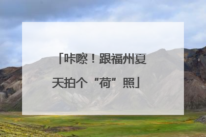 咔嚓！跟福州夏天拍个“荷”照