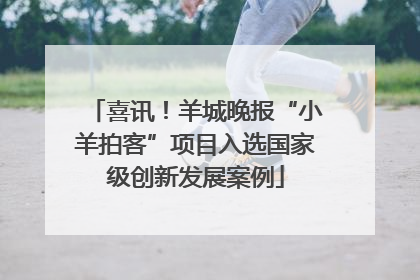 喜讯！羊城晚报“小羊拍客”项目入选国家级创新发展案例