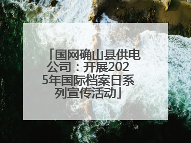 国网确山县供电公司：开展2025年国际档案日系列宣传活动
