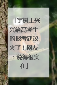 宇树王兴兴给高考生的报考建议火了！网友：说得很实在