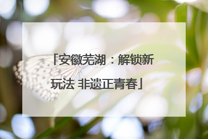 安徽芜湖：解锁新玩法 非遗正青春