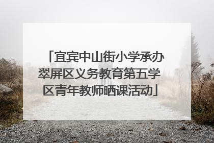 宜宾中山街小学承办翠屏区义务教育第五学区青年教师晒课活动