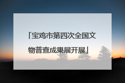 宝鸡市第四次全国文物普查成果展开展